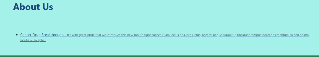 About us page with cancer Classifier selected.