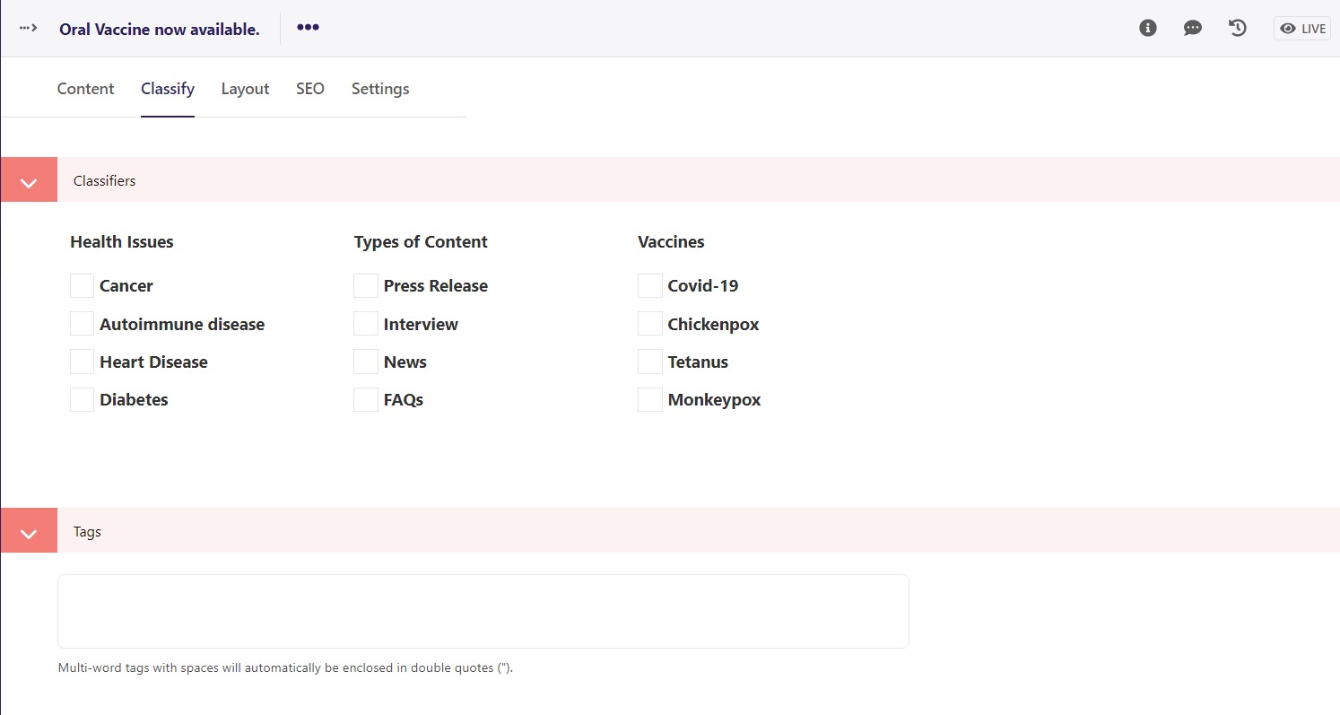 The Classifiers that we added.